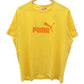 PUMA イエロー ロゴプリント Tシャツ