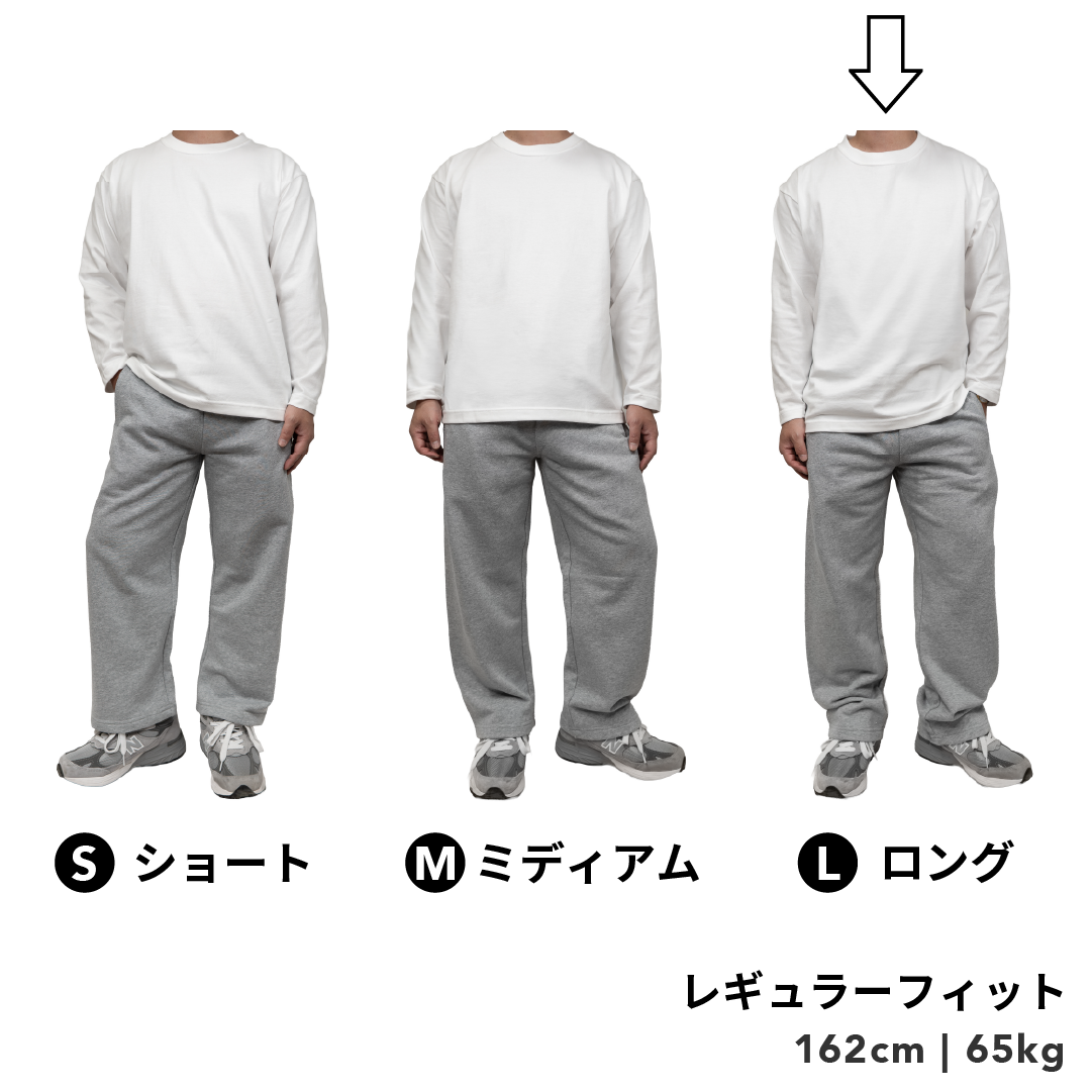 BULL パンツ：レギュラー / 丈ロング/ ブラック