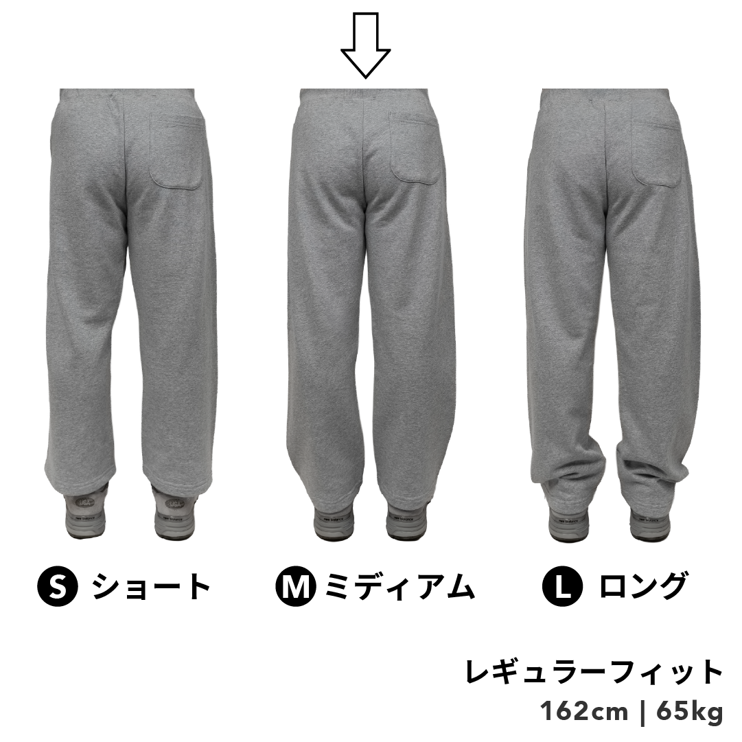 BULL パンツ：レギュラー / 丈ミディアム/ グレー